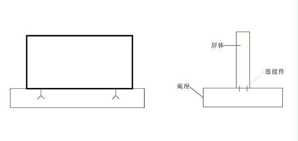LED大屏幕安装示意图